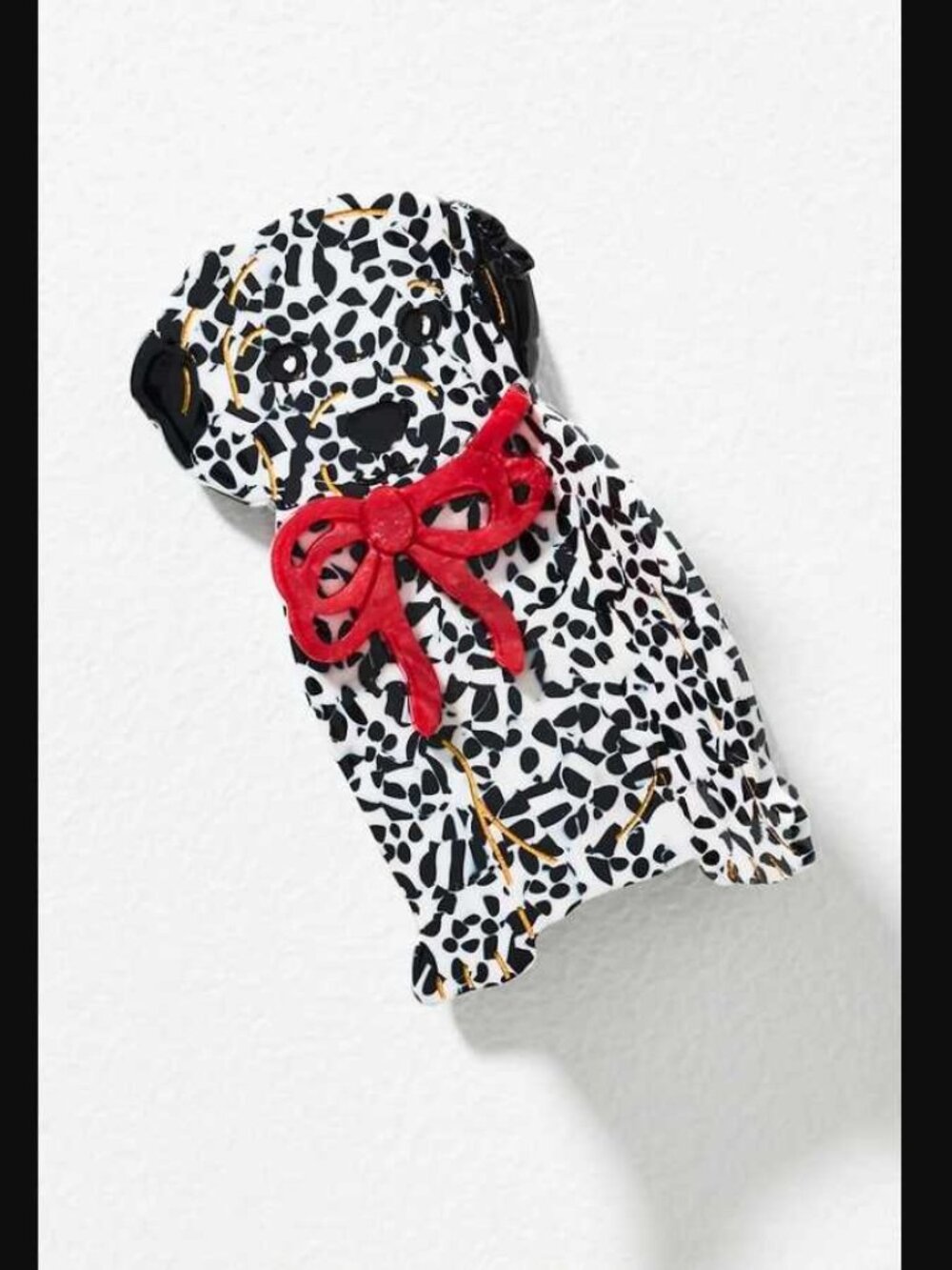 New Anthropologie x Solar Eclipse Dalmatian dog hair claw clip